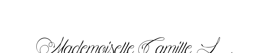 Mademoiselle Camille L Yazı tipi ücretsiz indir
